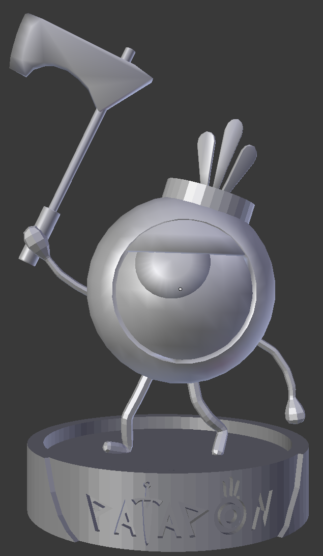 مجسمه شخصیت پاتاپون (Patapon) مدل تبر دار