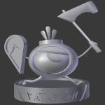 مجسمه شخصیت پاتاپون (Patapon) مدل سپردار