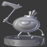 مجسمه شخصیت پاتاپون (Patapon) مدل تبر دار